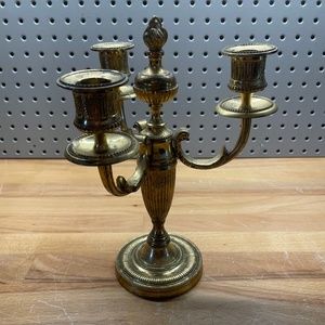 Gold Colored Purposely Tarnished Candelabra